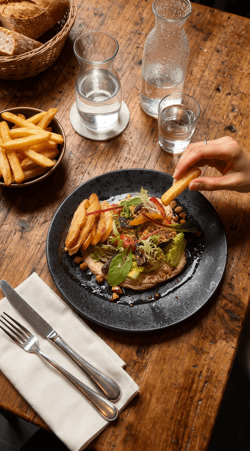 AI-verbeterde foodfoto